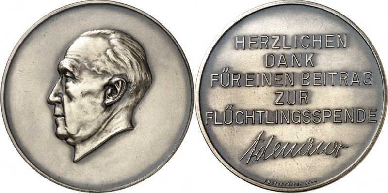 PERSONEN. 
POLITIKER. 
ADENAUER, Konrad *1876 +1967. Spendenmedaille o.J. (195...