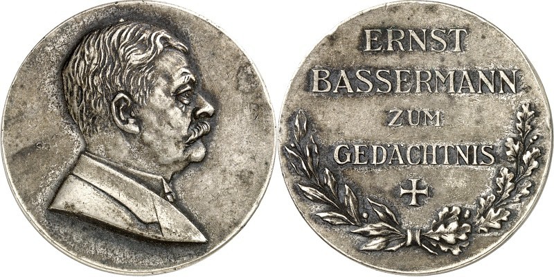 PERSONEN. 
POLITIKER. 
BASSERMANN, Ernst *1854 Wolfach +1917 Baden Baden. Meda...