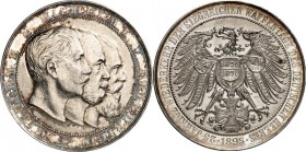 GESCHICHTE u. VERKEHRSWESEN. 
KRIEG und FRIEDEN. 
Deutsch - Französischer Krieg 1870-1871. Medaille 1895 ("Jubiläums-Segensmünze") (o. Sign.) a.d. 2...