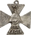 GESCHICHTE u. VERKEHRSWESEN. 
KRIEG und FRIEDEN. 
I. Weltkrieg 1914-1918 GROSSBRITANNIEN. Satirische Medaille, Orden o.J. (1914-18) in Form d. Eiser...