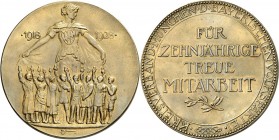 GESCHICHTE u. VERKEHRSWESEN. 
KRIEG und FRIEDEN. 
Weimarer Republik. Medaille 1928 (v. M. Dasio, b. C. Poellath, Schrobenhausen) für 10-jähr. treue ...