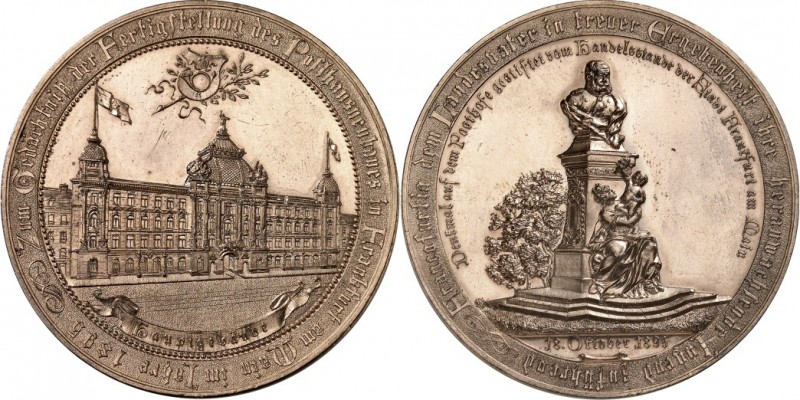 GEWERBE, HANDEL, INDUSTRIE. 
POSTWESEN. 
DEUTSCHLAND. FRANKFURT. Medaille 1895...