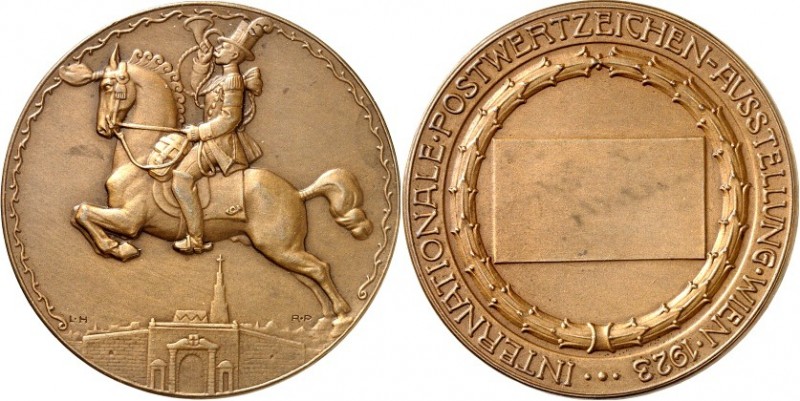 GEWERBE, HANDEL, INDUSTRIE. 
POSTWESEN. 
ÖSTERREICH. WIEN Preismedaille 1923 (...