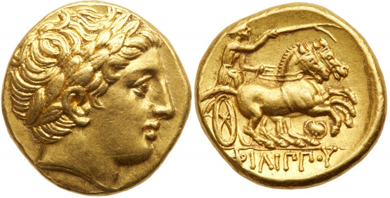Macedonian Kingdom. Philip II. Gold Stater (8.69 g), 359-336 BC. Pella, ca. 323/...