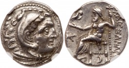 Macedonian Kingdom. Alexander III 'the Great'. Silver Drachm, 336-323 BC