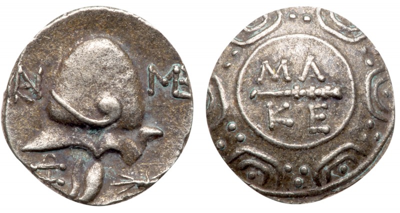 Macedonian Kingdom. Philip V. Silver Tetrobol (2.49 g), 221-179 BC. Pella or Amp...