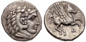 Illyria, Dyrrhachion. Silver Drachm (2.42 g), ca. 275-200 BC. AEF