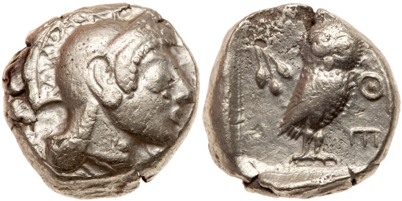 Attica, Athens. Silver Tetradrachm (15.93g) light-weight specimen. 510/500-480 B...