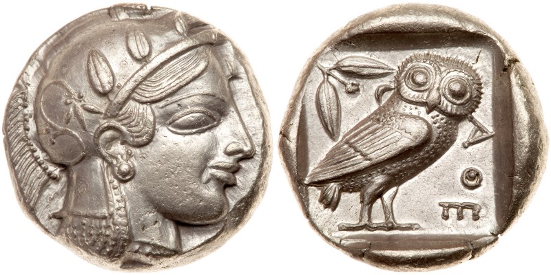 Attica, Athens. AR Tetradrachm (17.14g), ca. 465-455 BC. Early transitional styl...