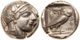 Attica, Athens. Silver Tetradrachm (17.12g), 465-455 BC