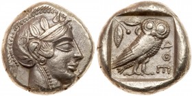 Attica, Athens. Silver Tetradrachm (16.91g), 465 BC-455 BC