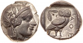 Attica, Athens. Sulver Tetradrachm (17.17g), ca. 455-440 BC