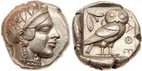 Attica, Athens. Silver Tetradrachm (17.18g), 455-440 BC