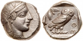 Attica, Athens. Silver Tetradrachm (17.16g), ca. 455-440 BC