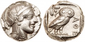 Attica, Athens. Silver Tetradrachm (17.16g), ca. 440-404 BC