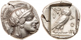 Attica, Athens. Silver Tetradrachm (17.09g), ca. 440-404 BC