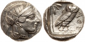 Attica, Athens. Silver Tetradrachm (16.95g), 440-404 BC