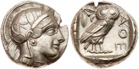 Attica, Athens. Silver Tetradrachm (17g), ca. 440-404 BC