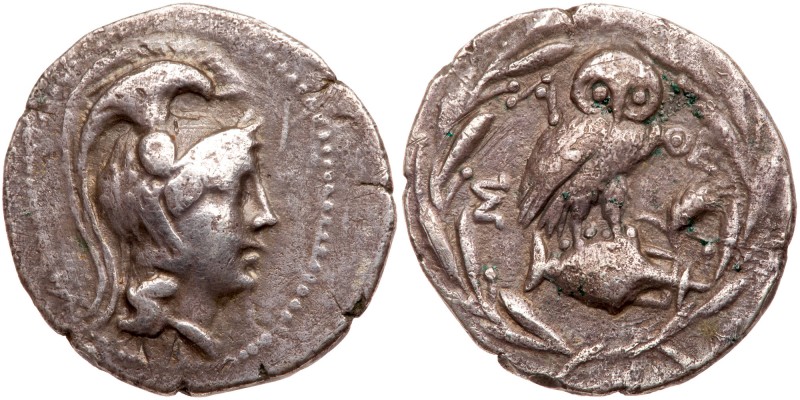 Attica, Athens. Silver Drachm (4.01 g), ca. 168/5-42 BC. New Style issue. Ca. 14...