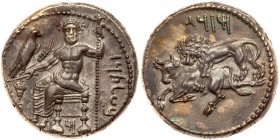 Cilicia, Tarsos. Mazaios. Silver Stater (10.99 g), 361/0-334 BC. MS