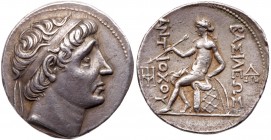 Seleukid Kingdom. Antiochos I Soter. Silver Tetradrachm (17.14 g), 281-261 BC. EF