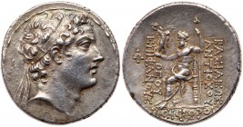 Seleukid Kingdom. Antiochos IV Epiphanes. Silver Tetradrachm (16.76 g), 175-164 BC. AEF
