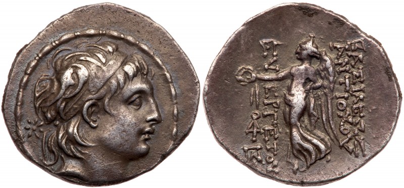Seleukid Kingdom. Antiochos VII Euergetes. Silver Drachm (4.12 g), 138-129 BC. A...