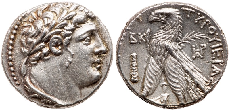 Phoenicia, Tyre. Silver Shekel (14.19 g), ca. 126/5 BC-AD 65/6. CY 22 (105/4 BC)...