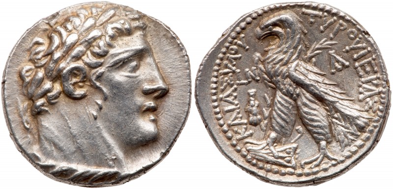Phoenicia, Tyre. Silver Shekel (14.38 g), ca. 126/5 BC-AD 65/6. CY 50 (77/6 BC)....