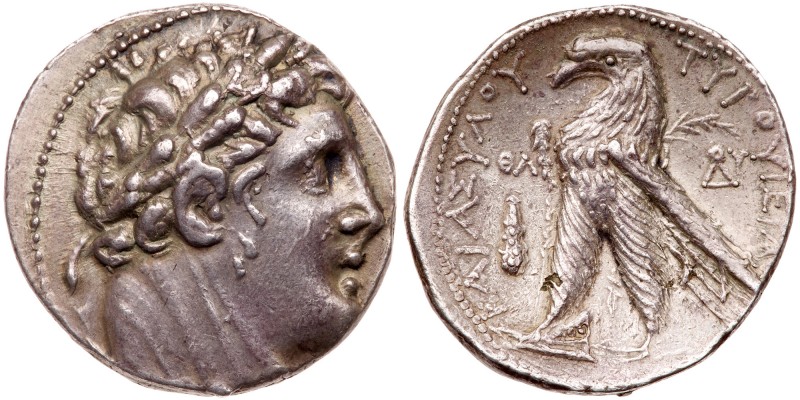 Phoenicia, Tyre. Silver Shekel (14.39 g), ca. 126/5 BC-AD 65/6. CY 39 (88/7 BC)....