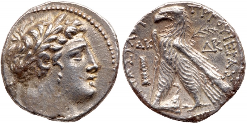 Phoenicia, Tyre. Silver Shekel (14.21 g), ca. 126/5 BC-AD 65/6. CY 24 (103/2 BC)...