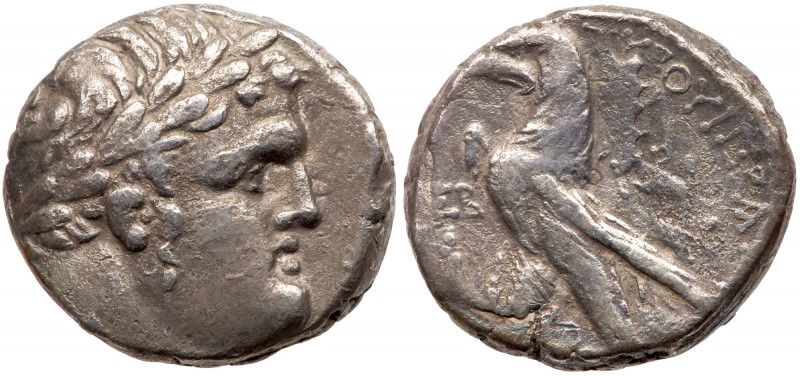 Phoenicia, Tyre. Silver Shekel (12.77 g), ca. 126/5 BC-AD 65/6. CY 162 (AD 36/7)...