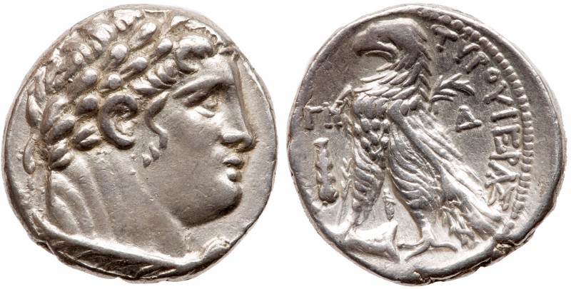 Phoenicia, Tyre. Silver 1/2 Shekel (7.01 g), ca. 126/5 BC-AD 65/6. CY 43 (84/3 B...