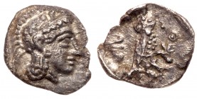 Judaea, Persian period. Silver Gerah (0.76 g), ca. 375-332 BCE. EF
