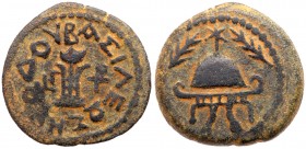 Judaea, Herodian Kingdom. Herod I. ﾒ 8 Prutot (6.17 g), 40 BCE-4 CE. VF