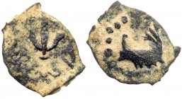 Judaea, Herodian Kingdom. Herod I. ﾒ Lepton (0.81 g), 40 BCE-4 CE. VF