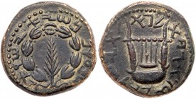 Judaea, Bar Kokhba Revolt. ﾒ Medium Bronze (11.77 g), 132-135 CE. AEF