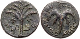 Judaea, Bar Kokhba Revolt. ﾒ Medium Bronze (10.43 g), 132-135 CE. VF