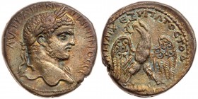 Samaria, Caesarea Maritima. Caracalla. BI Tetradrachm (12.18 g), AD 198-217. VF