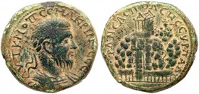 City Coins of Israel: Samaria, Neapolis. Macrinus. ﾒ (13.80 g), AD 217-218. VF