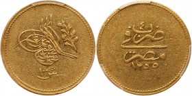Egypt. 100 Qirsh, AH1255/4 (1842). PCGS EF45