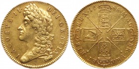 Great Britain. 5 Guineas, 1688. PCGS AU