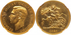 Great Britain. 5 Pounds, 1937. NGC PF63