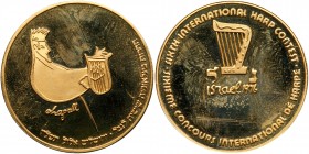 Israel, 1976 Sixth International Harp Competition Gold Medal by Chagall