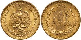 Mexico. 2 Pesos, 1945. BU