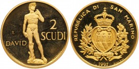 San Marino. 2 Scudi, 1997-R. PF