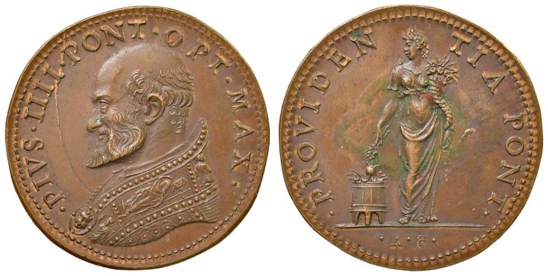 Bologna - Pio IIII (1559-1565)- Medaglia - 9,40 grammi. Macchia verde. Probabile...
