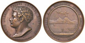 Napoli - Medaglia 1834 Giuseppe Vesevi - 41,63 grammi. Opus Catenacci.
SPL