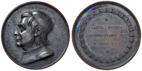Carlo Domenico Ferrari - Medaglia 1834 - 40,32 grammi. Opus Zapparelli. Medaglia per la consacrazione a vescovo di Brescia. Colpetti.
SPL