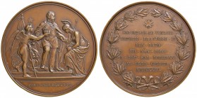 Vittorio Emanuele II - Medaglia 1871 per la proclamazione di Roma capitale - 177,25 grammi. Opus Moscetti. Colpetti al bordo.
qSPL